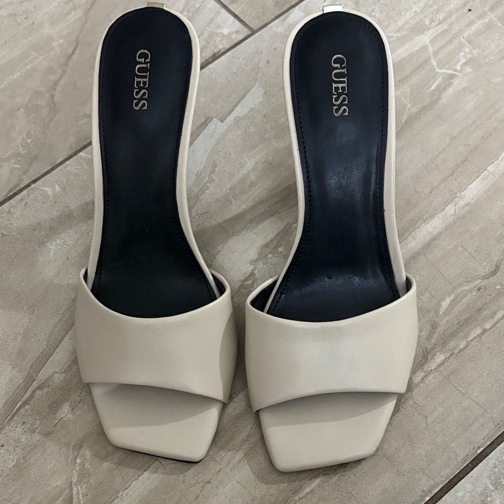 Guess Women's Cream Mules